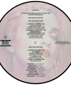 Madonna The Reunión Arena, Dallas, 7Th May 1990 (FM Radio Broadcast)(The Second Chapter)