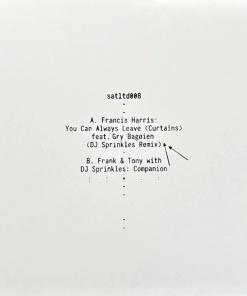 Francis Harris, Frank and Tony, DJ Sprinkles You Can Always Leave (Curtains) (DJ Sprinkles Remix) / Companion
